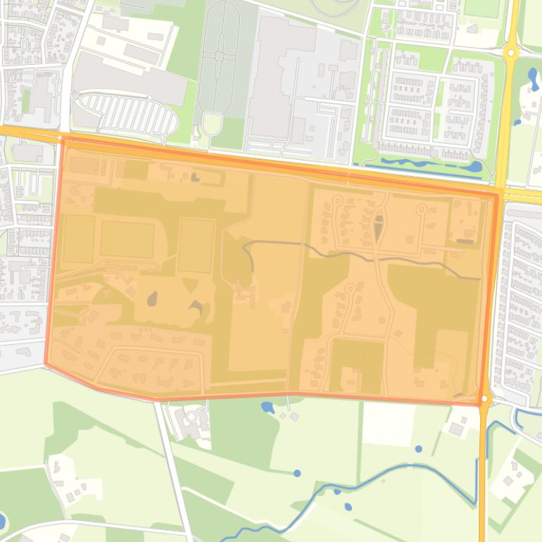 Kaart van de buurt De Leuriks.