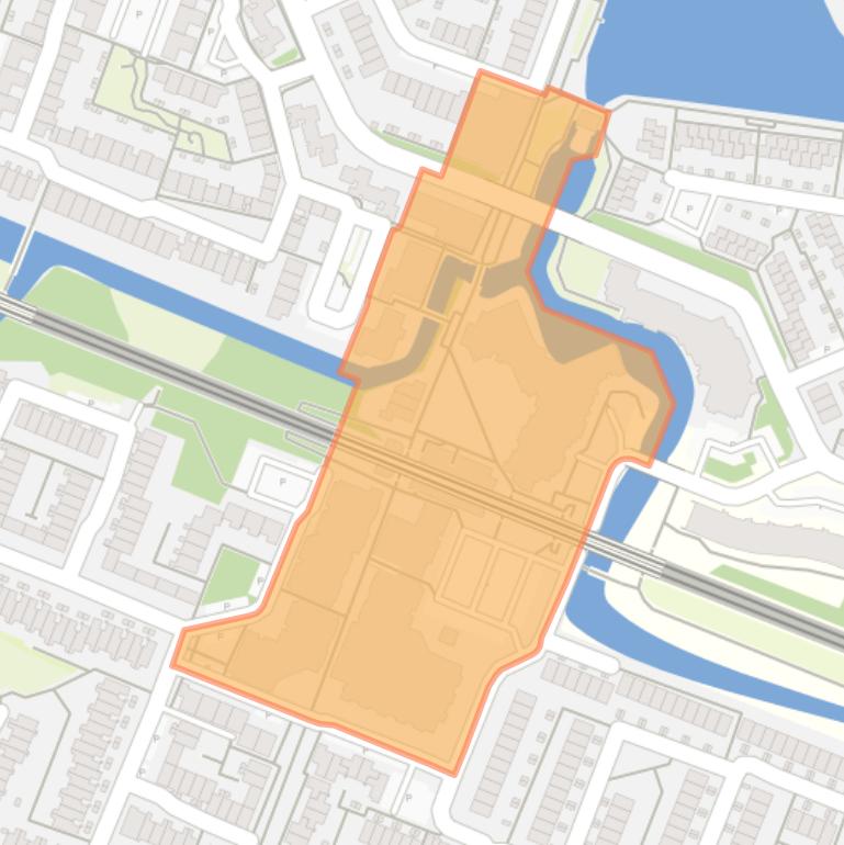 Kaart van de buurt De Leyens-Centrum.