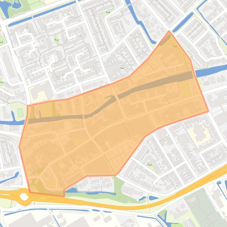 Kaart van de buurt De Lier Centrumgebied.