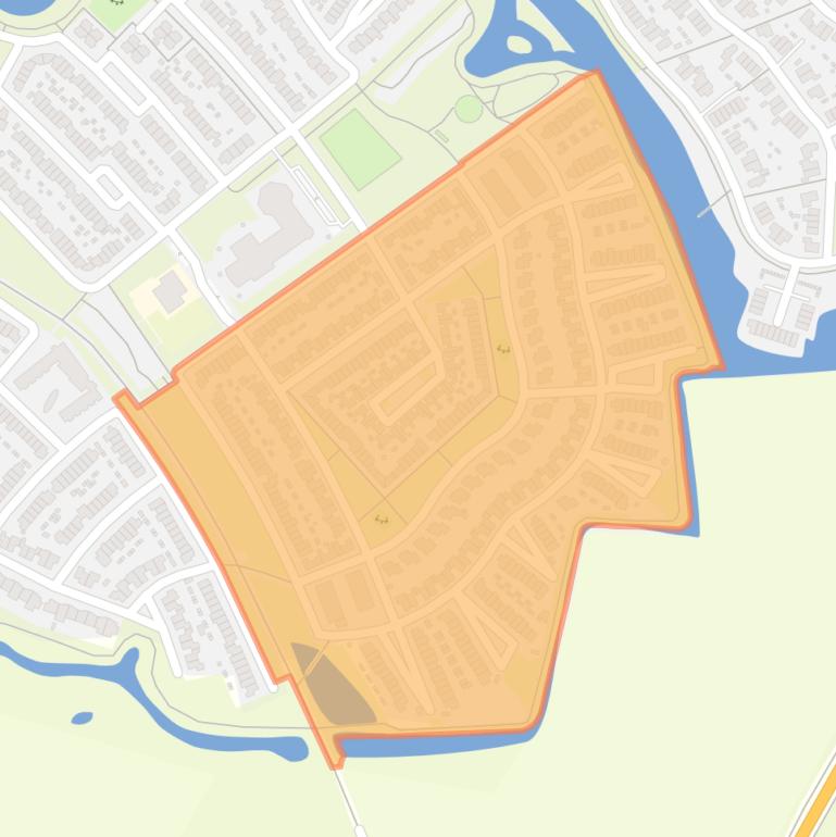 Kaart van de buurt De Lingert.