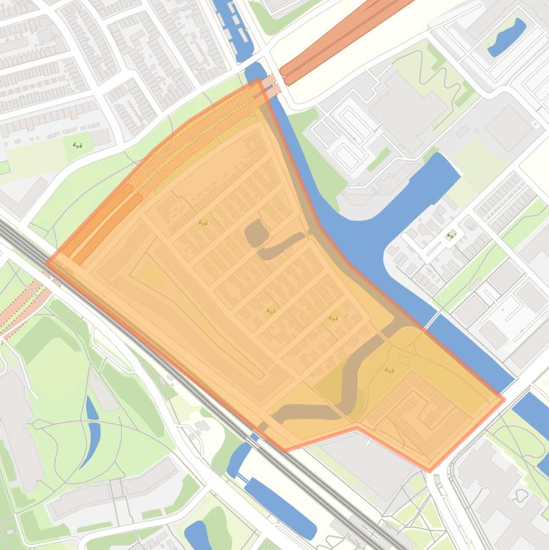 Kaart van de buurt De Linie.