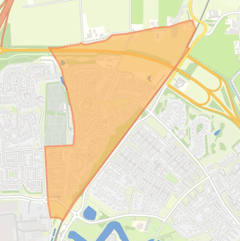 Kaart van de buurt De Loo.