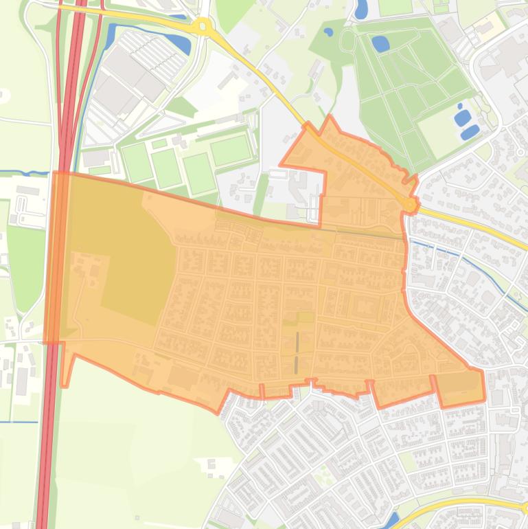 Kaart van de buurt De Lors.