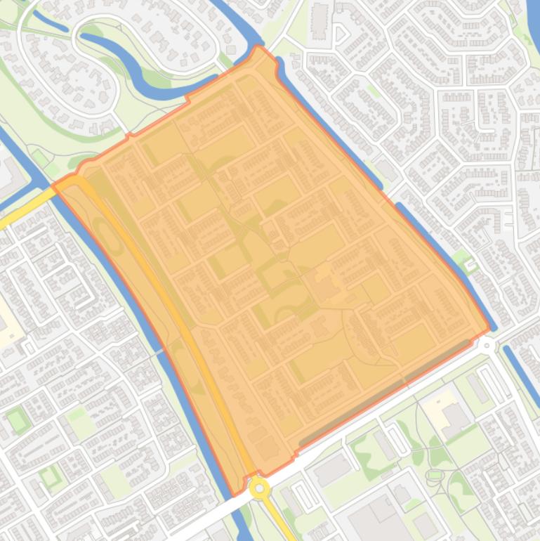 Kaart van de buurt De Maer.