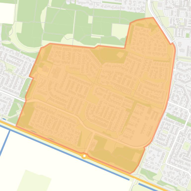 Kaart van de buurt De Manege.