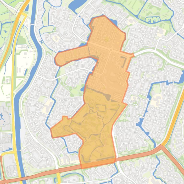 Kaart van de buurt De Mare.