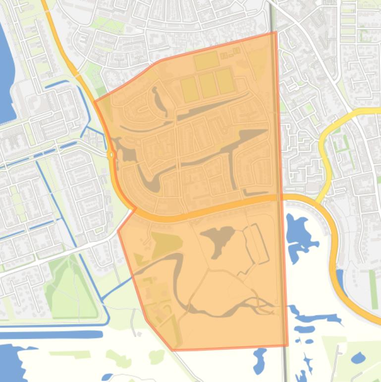 Kaart van de buurt De Markiezaten.