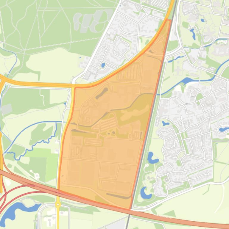 Kaart van de buurt De Maten.