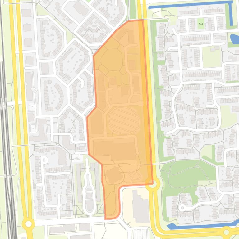 Kaart van de buurt De Meent.