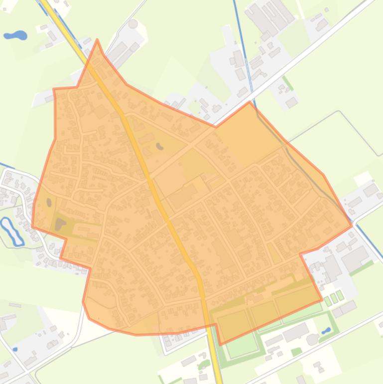 Kaart van de buurt De Mortel.