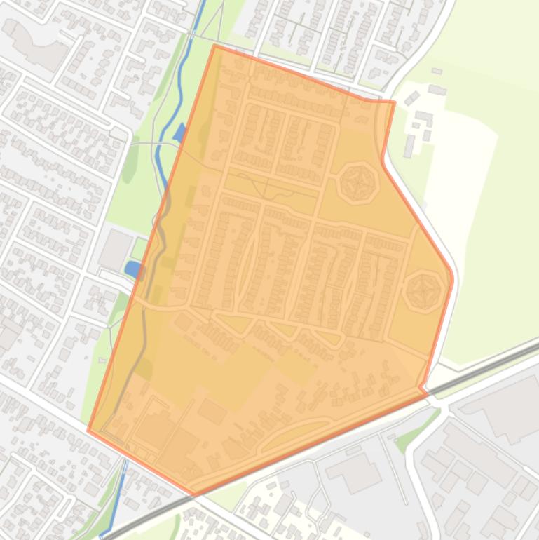 Kaart van de buurt De Mortel.