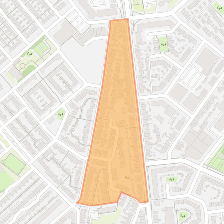 Kaart van de buurt De Naald.