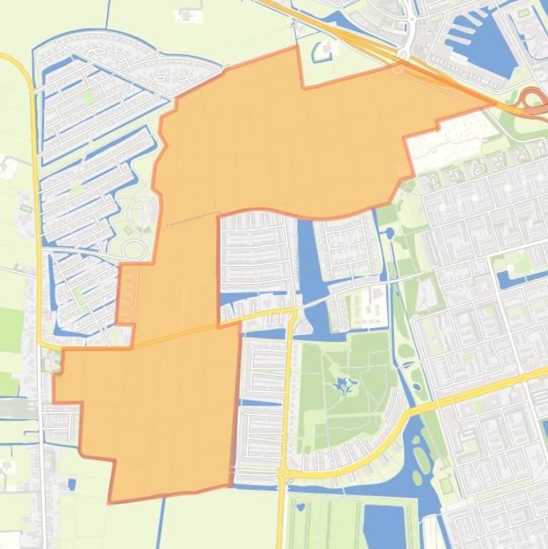 Kaart van de buurt De Nieuwe Held.