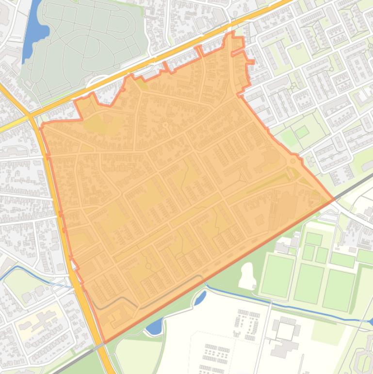 Kaart van de buurt De Noork.