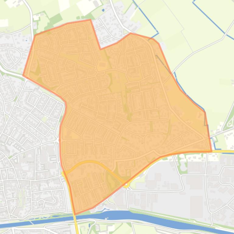 Kaart van de buurt De Notel.