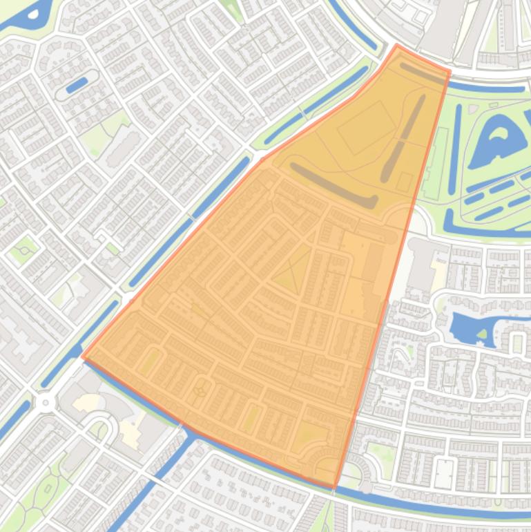 Kaart van de buurt De Oude Wereld-West.