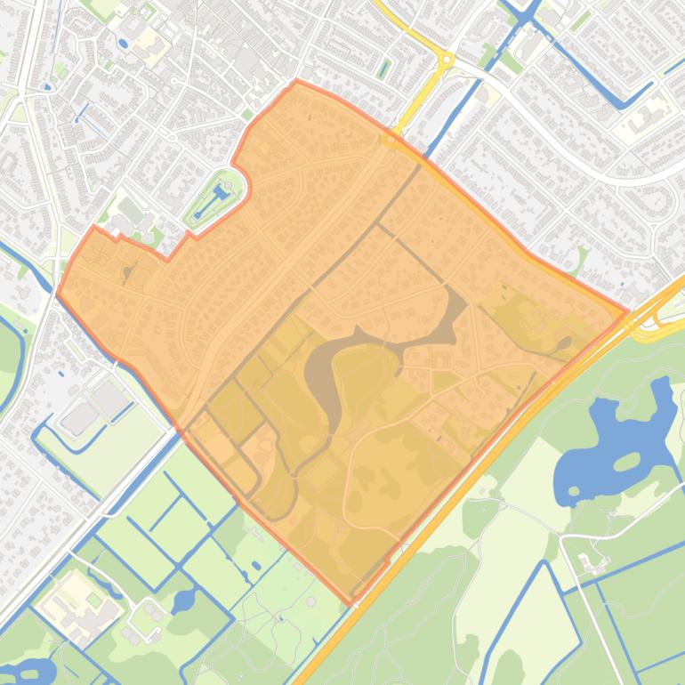 Kaart van de buurt De Paauw.