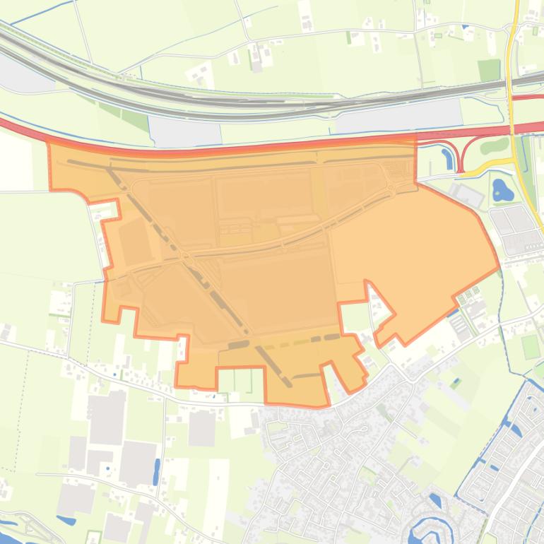 Kaart van de buurt De Park.