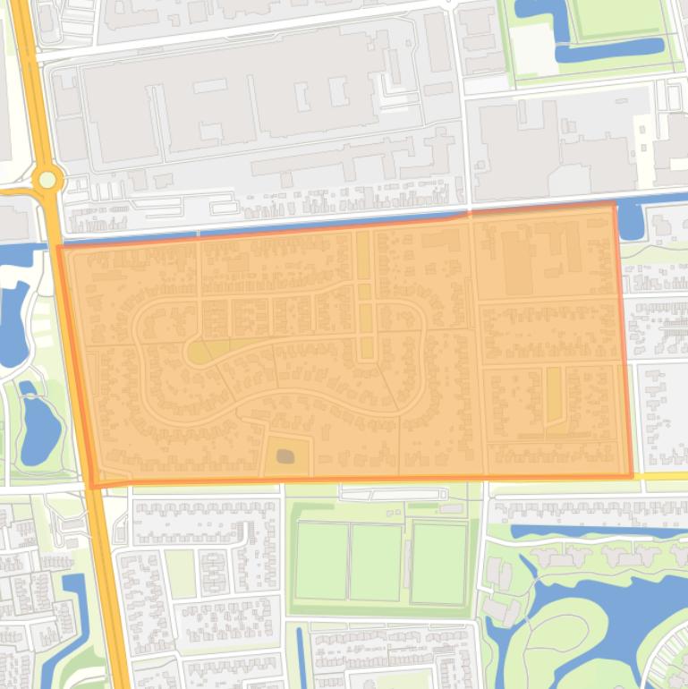 Kaart van de buurt De Peppel.