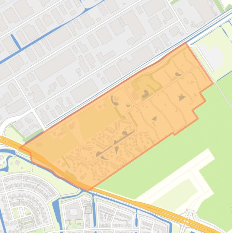 Kaart van de buurt De Perelaer.