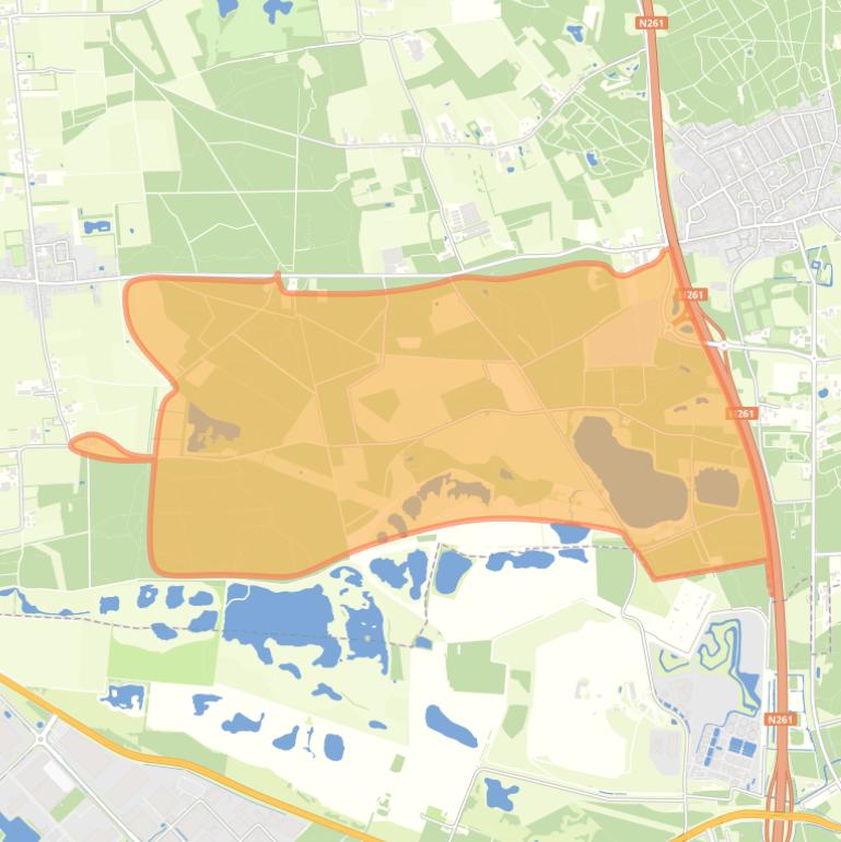 Kaart van de buurt De Plakken.