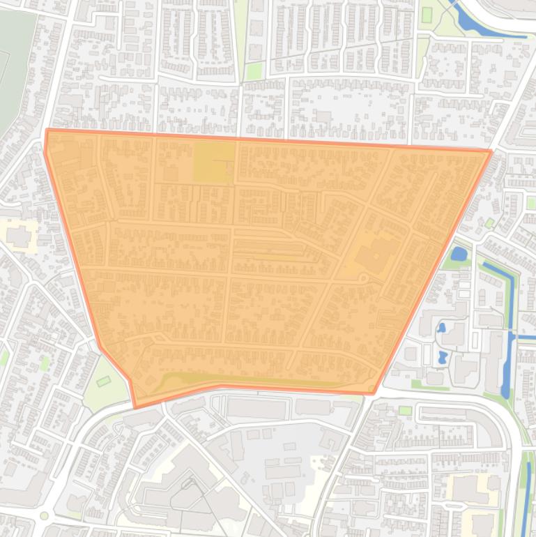 Kaart van de buurt De Pol.