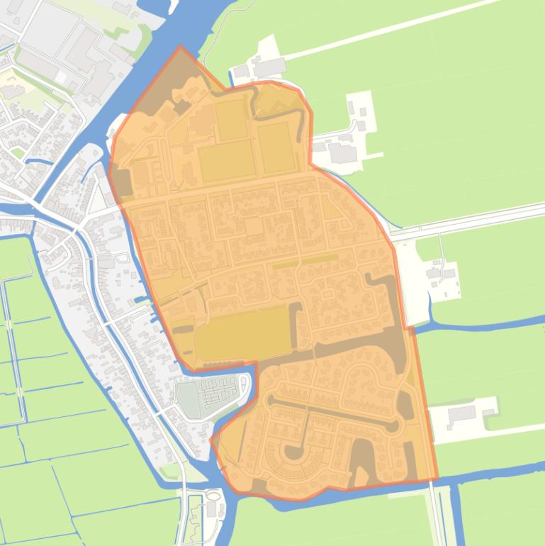 Kaart van de buurt De Rat-Cloosterkamp.