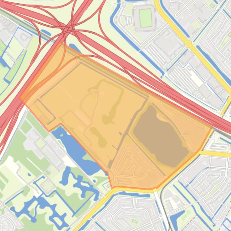 Kaart van de buurt De Reef.