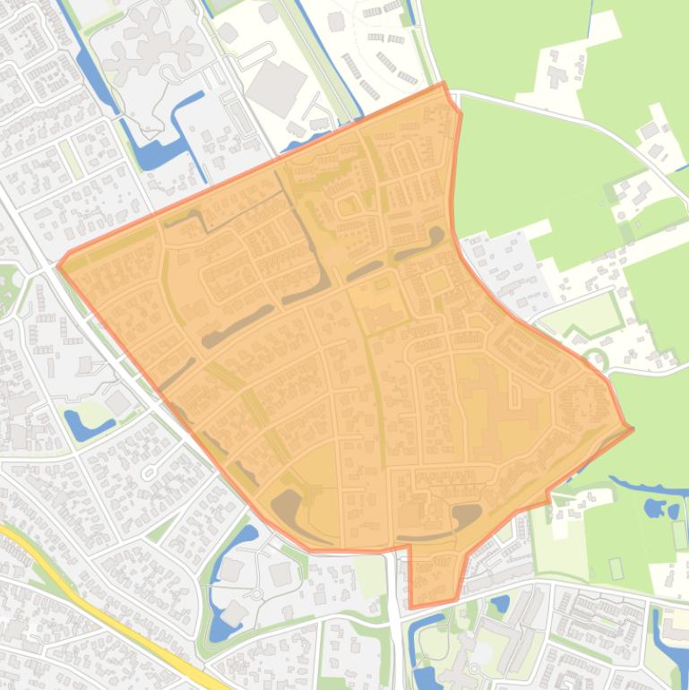 Kaart van de buurt De Rekere.