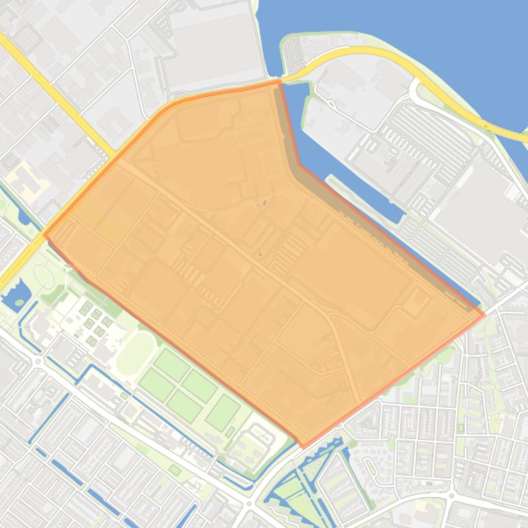 Kaart van de buurt De Rietvelden oost.