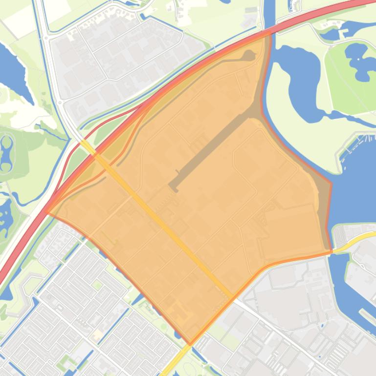 Kaart van de buurt De Rietvelden west.