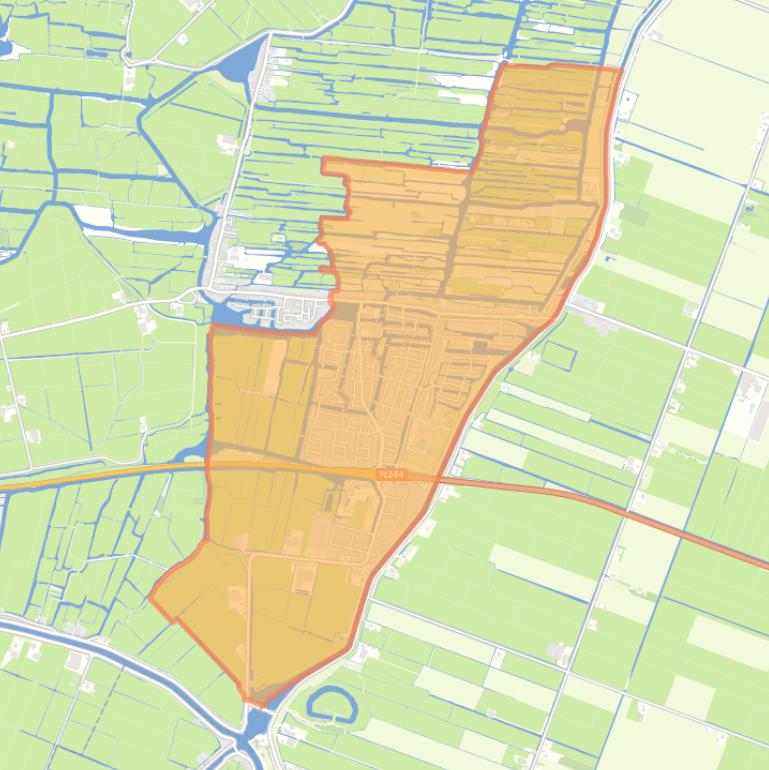 Kaart van de buurt De Rijp.