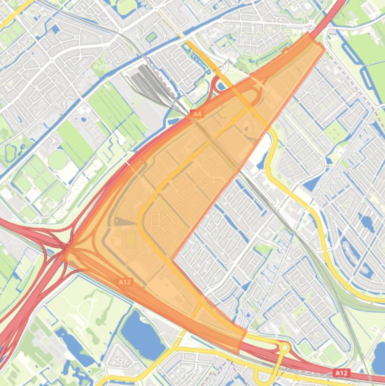 Kaart van de buurt De Rivieren.