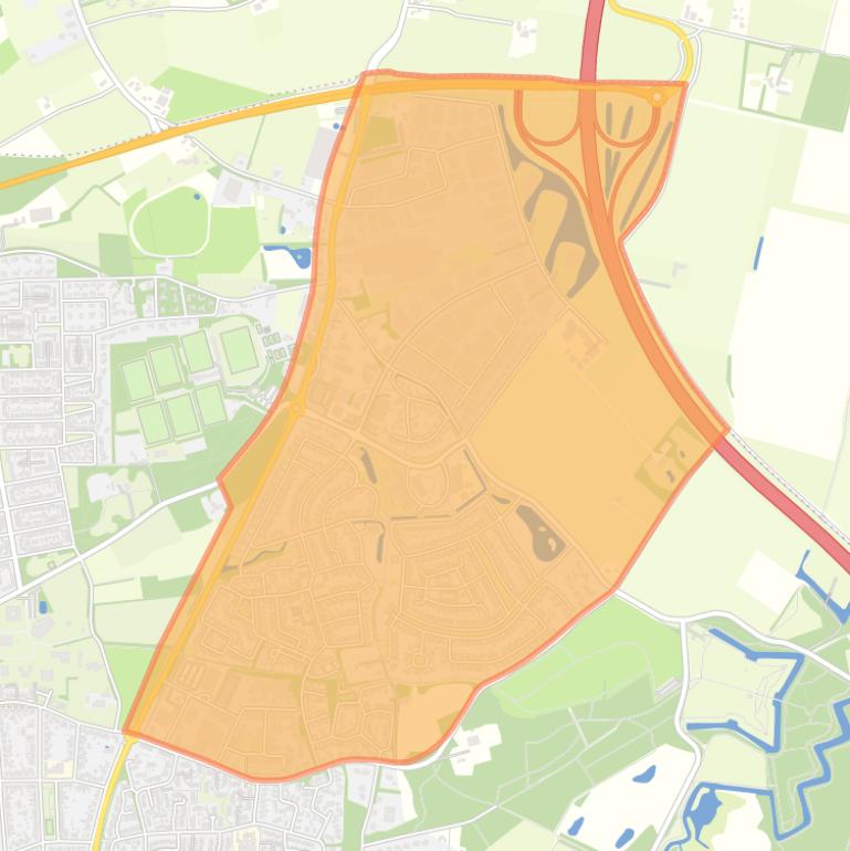 Kaart van de buurt De Schans en Oude Molen.