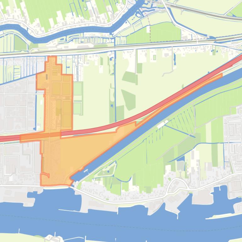 Kaart van de buurt De Sluisweg.