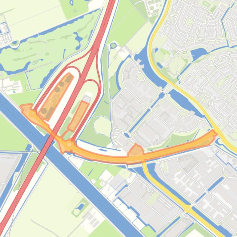 Kaart van de buurt De Staart.