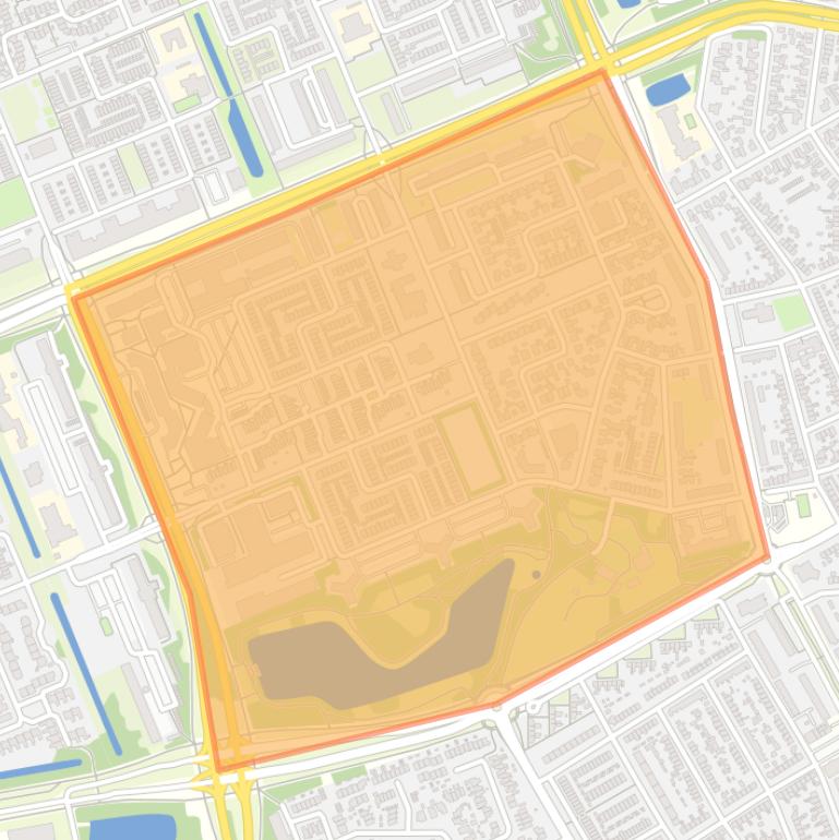 Kaart van de buurt De Steinen.