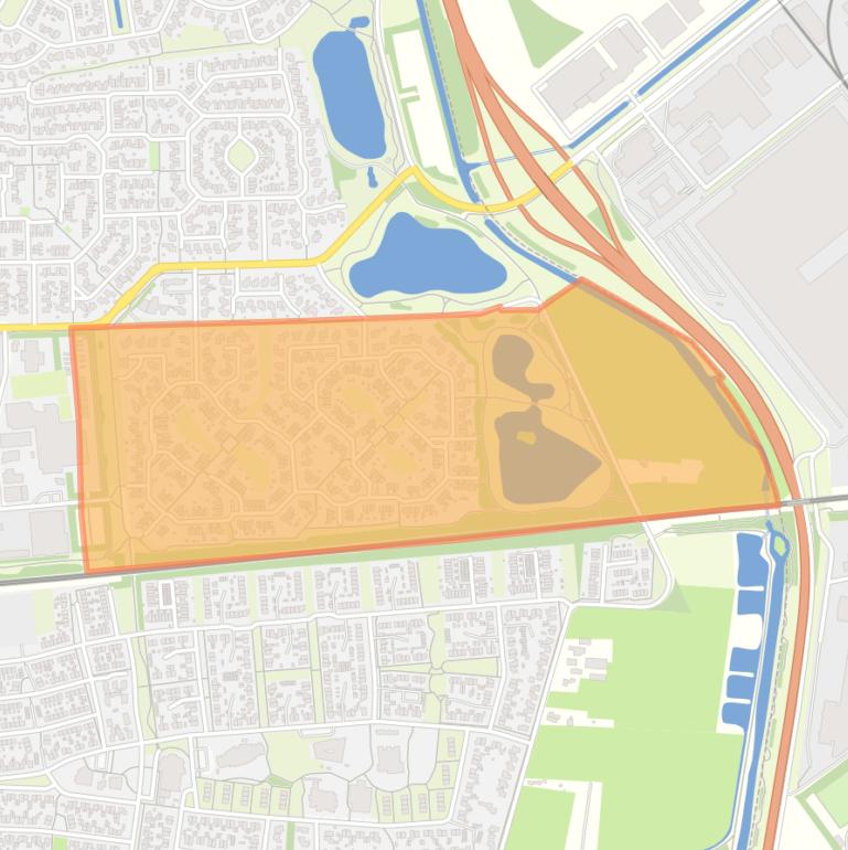 Kaart van de buurt De Stouwe.