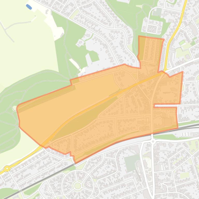 Kaart van de buurt De Streep.