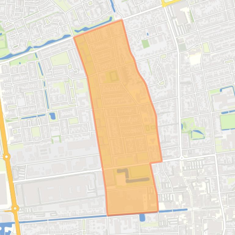 Kaart van de buurt De Swetten centrum.