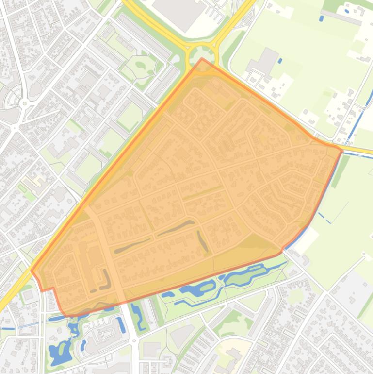 Kaart van de buurt De Tichelarij.