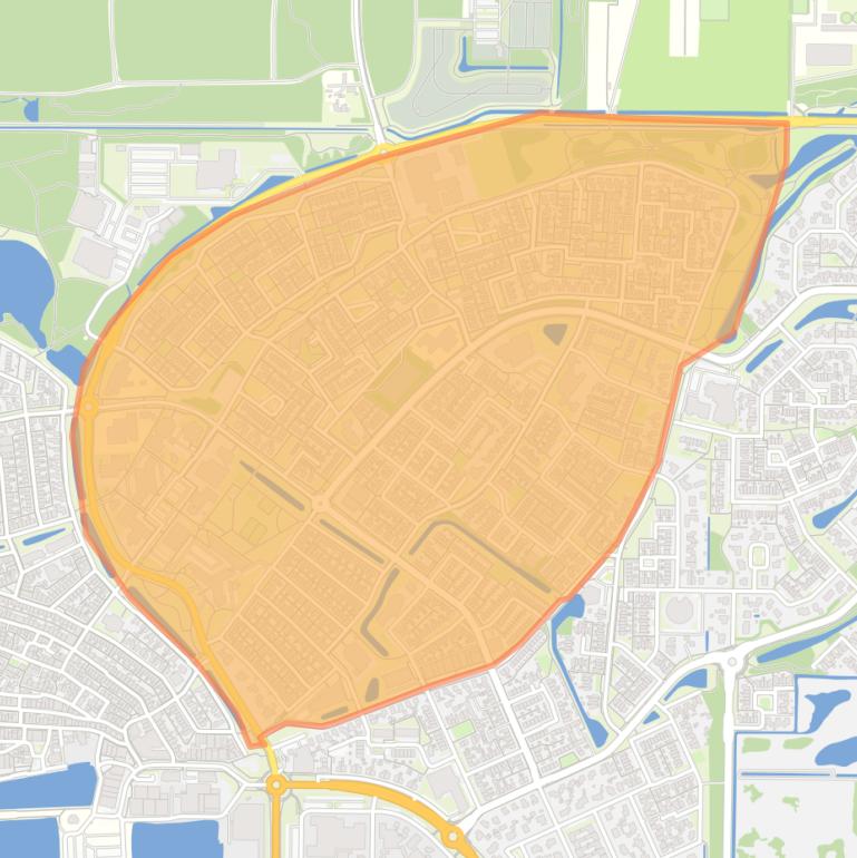 Kaart van de buurt De Top.