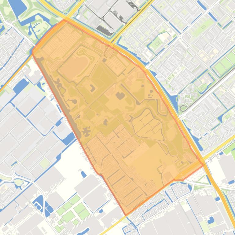 Kaart van de buurt De Uithof.