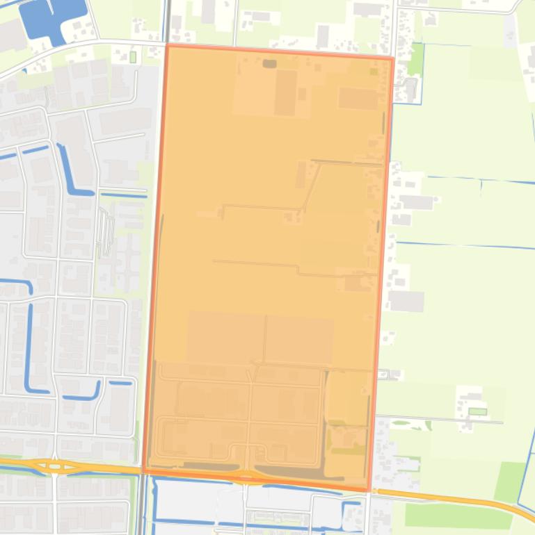 Kaart van de buurt De Vaandel Noord.