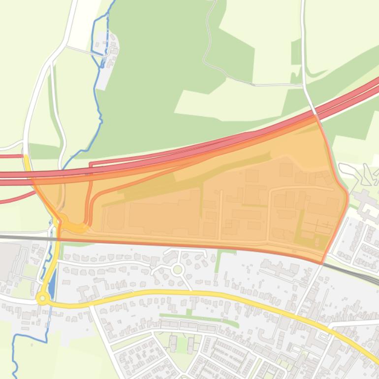 Kaart van de buurt De Valkenberg.