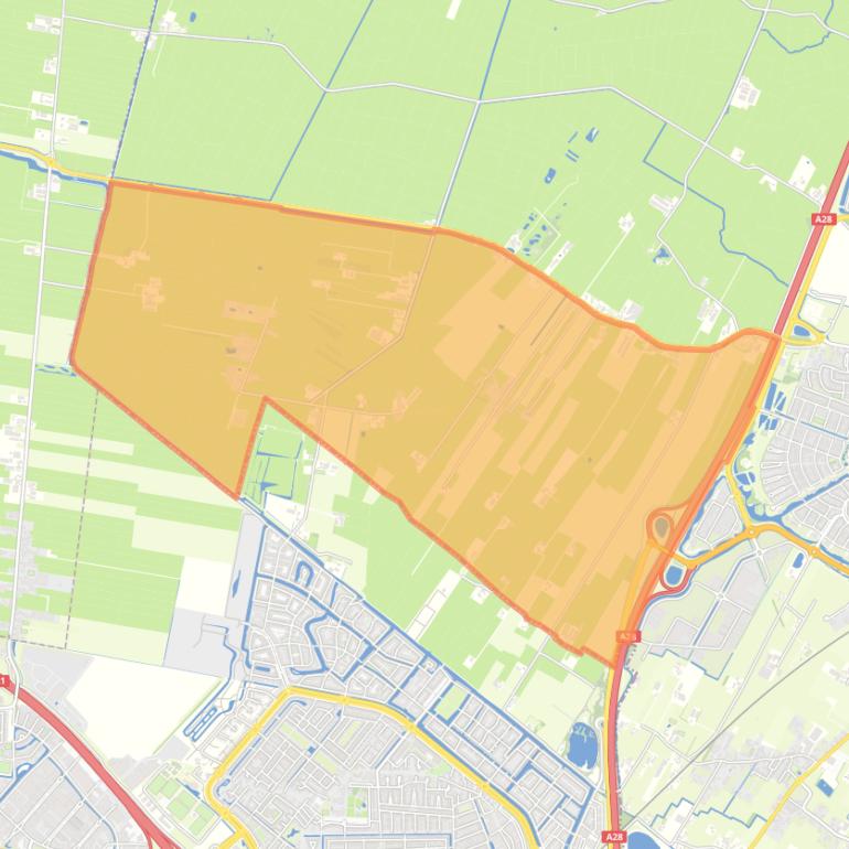 Kaart van de buurt De Veenhuis/Achterhoek.