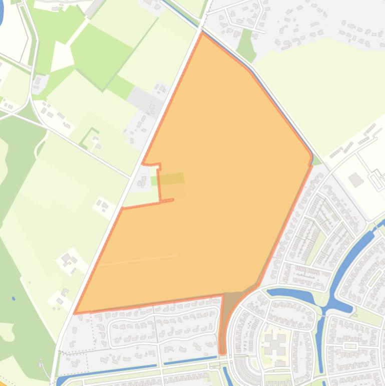 Kaart van de buurt De Velden.