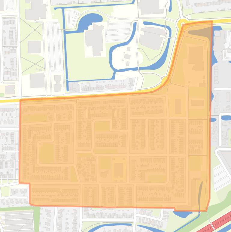 Kaart van de buurt De Venen centrum.