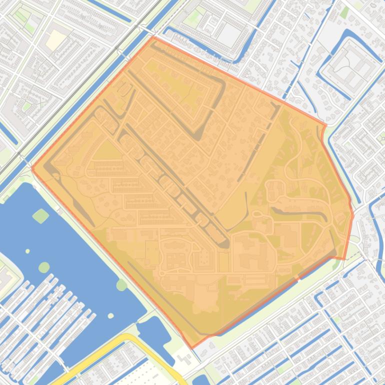 Kaart van de buurt De Venen / Craeyenburch.