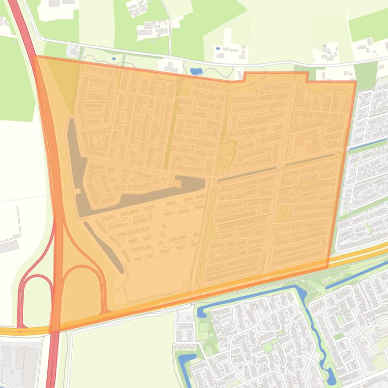 Kaart van de buurt De Venen en Zanden.